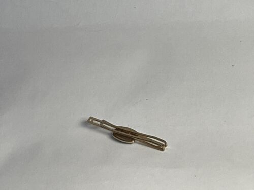 Vtg Real Fly Lure Lucite Tie Clasp Anson Goldtone Mens Jewelry Fishing