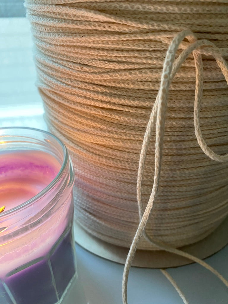 5 yards of cotton core candle wick (new old stock)