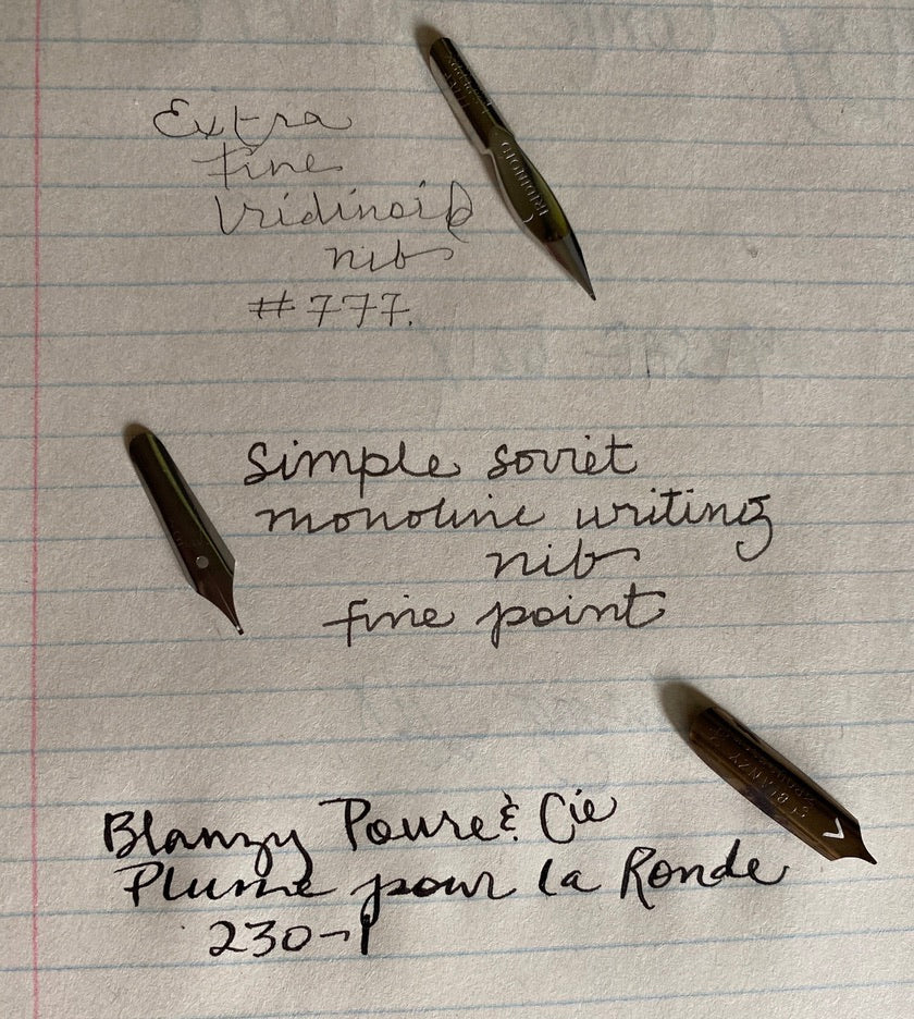Writing Nibs for Pen & Ink - New Old Stock