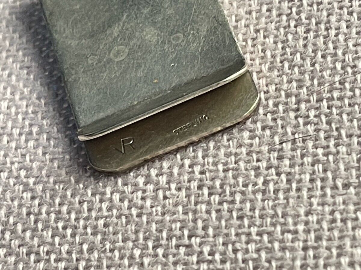 Mona Van Riper horse cutout Sterling Silver Money Clip vintage Native