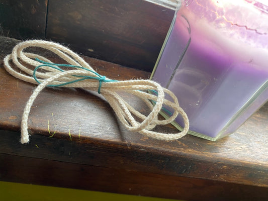 5 yards of cotton core candle wick (new old stock)