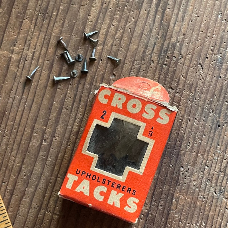 New old stock: 10 grams of steel cut tacks (choice of 1/4", 3/8", or 7/16")