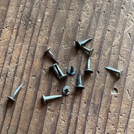 New old stock: 10 grams of steel cut tacks (choice of 1/4", 3/8", or 7/16")