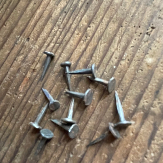 50 aluminum cut tacks, size 3 (3/8") - new old stock