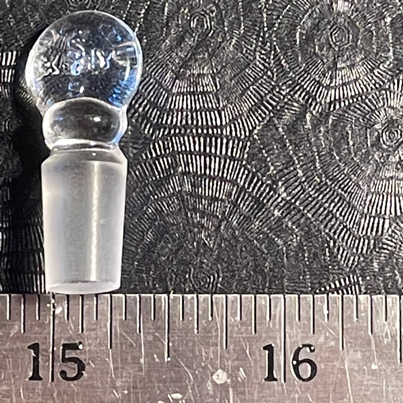 Glass stoppers for small bottles