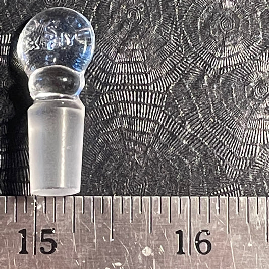 Glass stoppers for small bottles