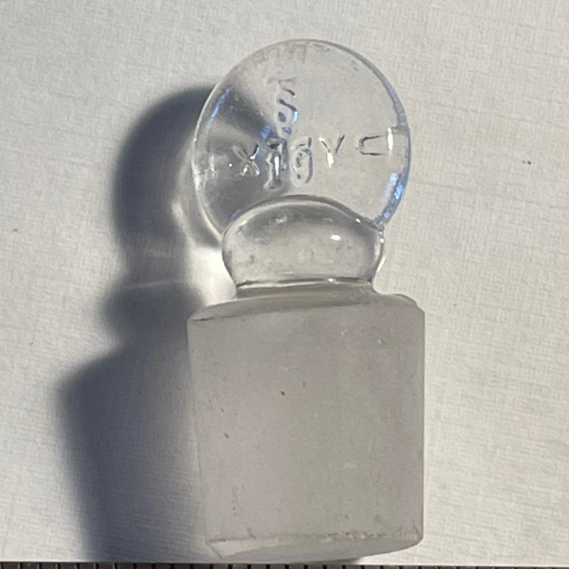 Glass stoppers for small bottles