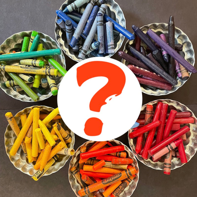 Crayon wax rainbow