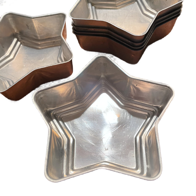 Vintage/retro Aluminum mini cake jello jelly molds 2-4" each
