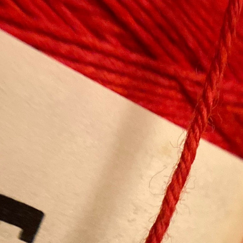 10 yards of parcel string / 100% cotton bakers twine / vintage gift tie: red white green black orange gold aqua gray new old stock