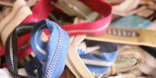 Vintage metal-toothed zippers: 1/4 pound stash-builder bundle