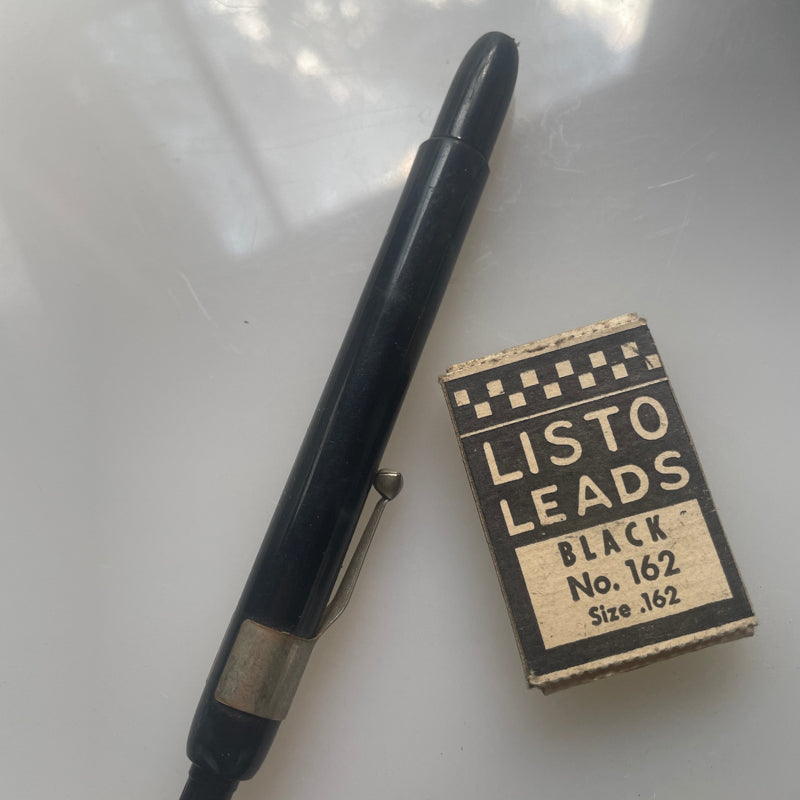 Vintage Listo Mechanical China Marker + Replacement Leads