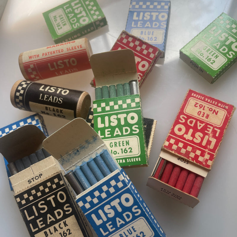 Vintage Listo Mechanical China Marker + Replacement Leads