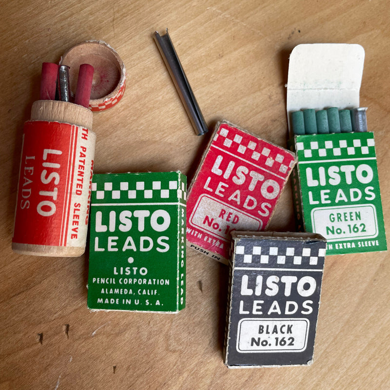 Vintage Listo Mechanical China Marker + Replacement Leads