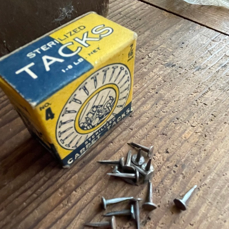 New old stock: 10 grams of steel cut tacks (choice of 1/4", 3/8", or 7/16")