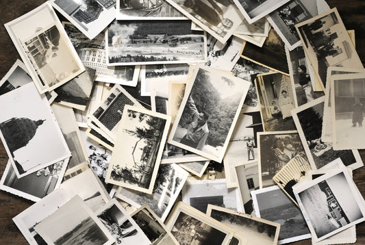Vintage mix: 1/8 lb bundle of true vintage black & white photos