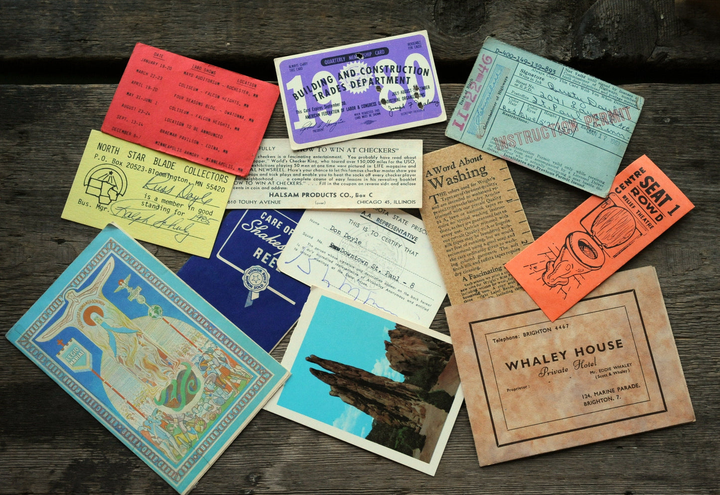 20 piece true vintage ephemera bundle 1940s-1970s