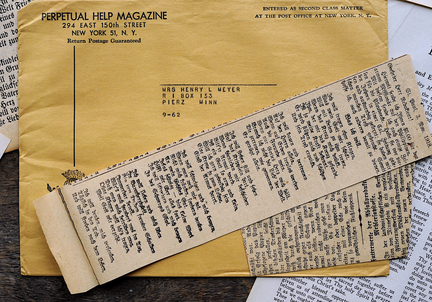 Salvaged Salvation? 1/8 lb mix of true vintage religious book pages & papers