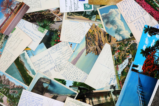 Vintage postcards: one dozen used, full color