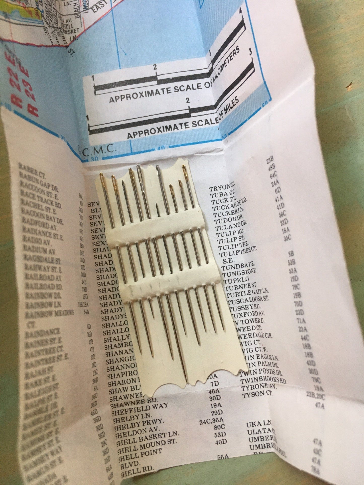 Ten hand-sewing needles - variety pack