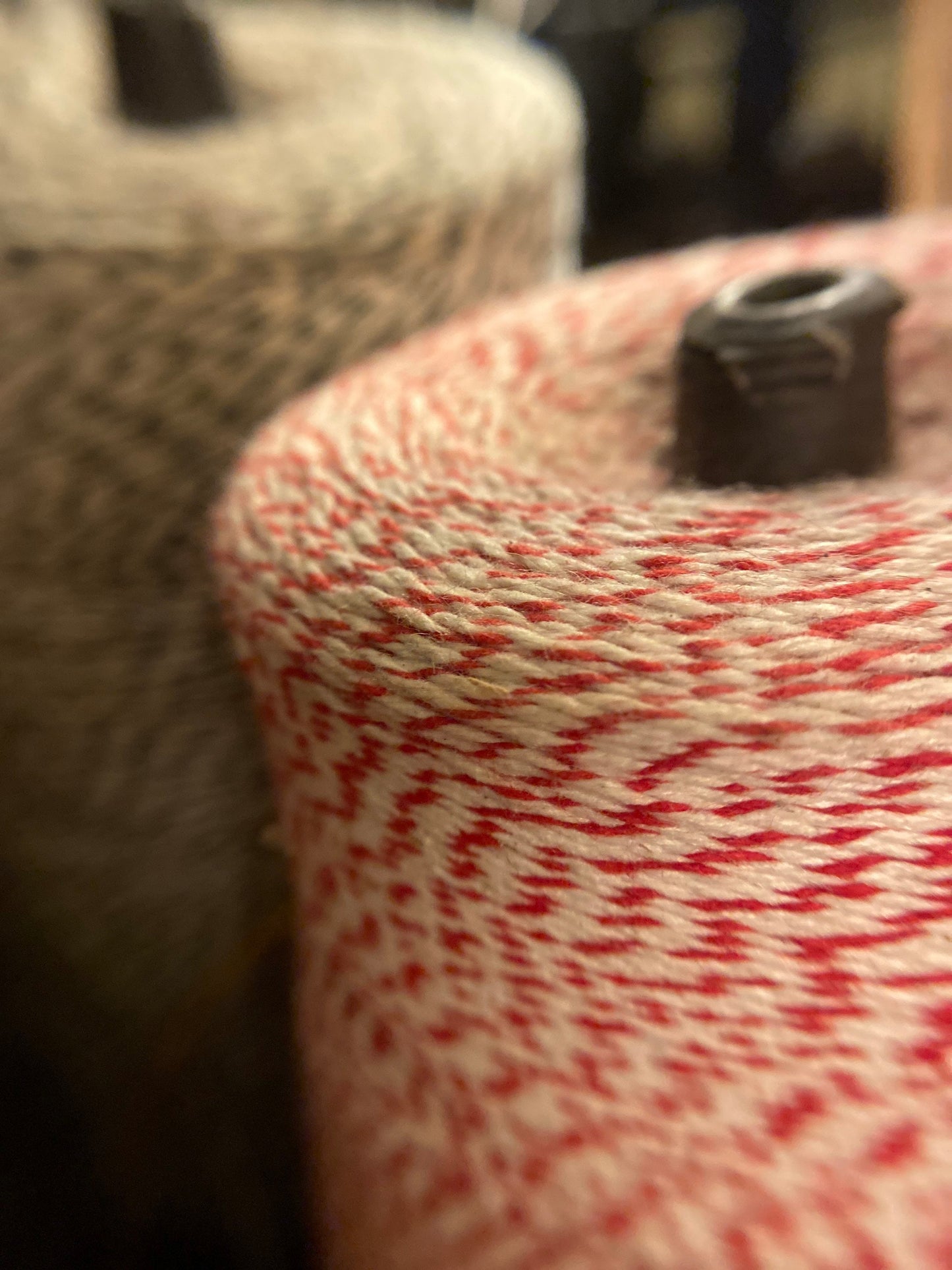 10 yards of parcel string / 100% cotton bakers twine / vintage gift tie: red white green black orange gold aqua gray new old stock