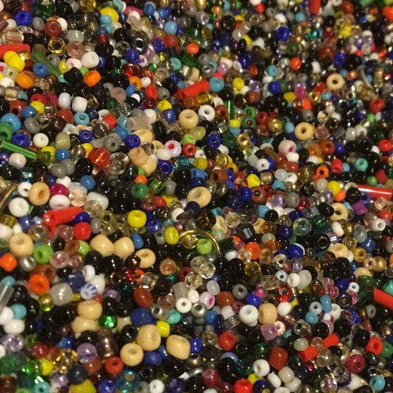 Glass Seed Beads (2-3mm vintage & rescued mix)