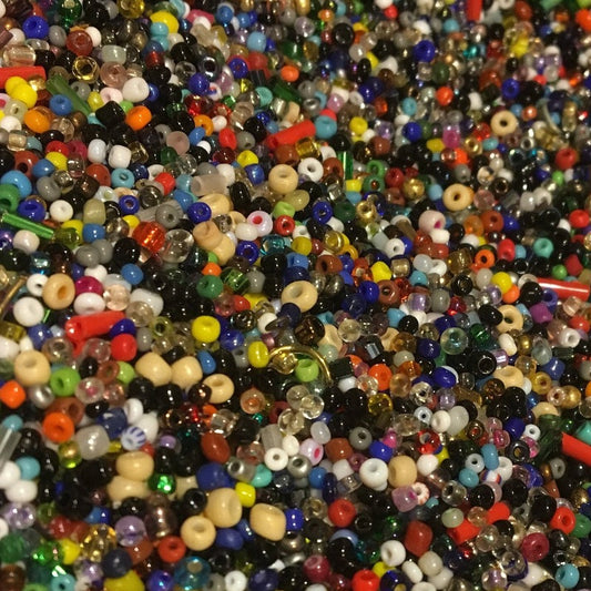 Glass Seed Beads (2-3mm vintage & rescued mix)