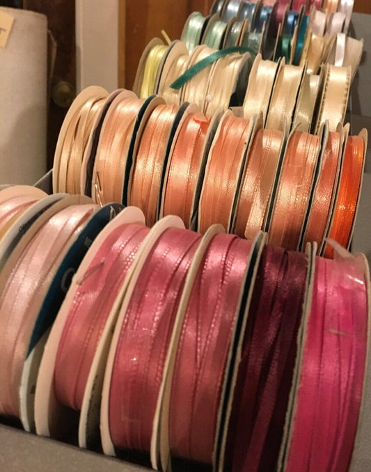 Stash builder: 10 yard variety mix of 80s vintage skinny ribbon