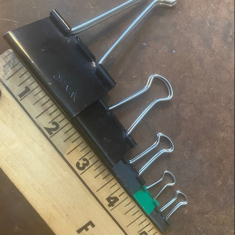 Binder clips / choose micro, mini, small, medium, large / vintage & secondhand sourced, ethical office supply / 100% reuse packaging