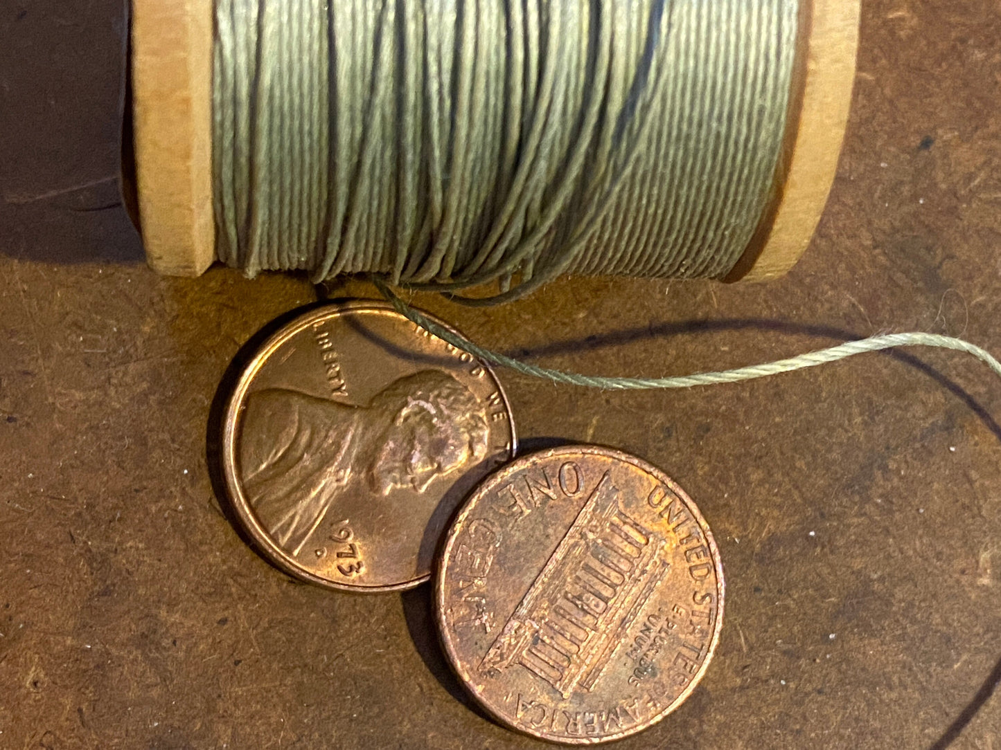 5 yards of heavy duty button and carpet utility thread / strong vintage cotton cord / repair, retie, reattach / durable sewing string