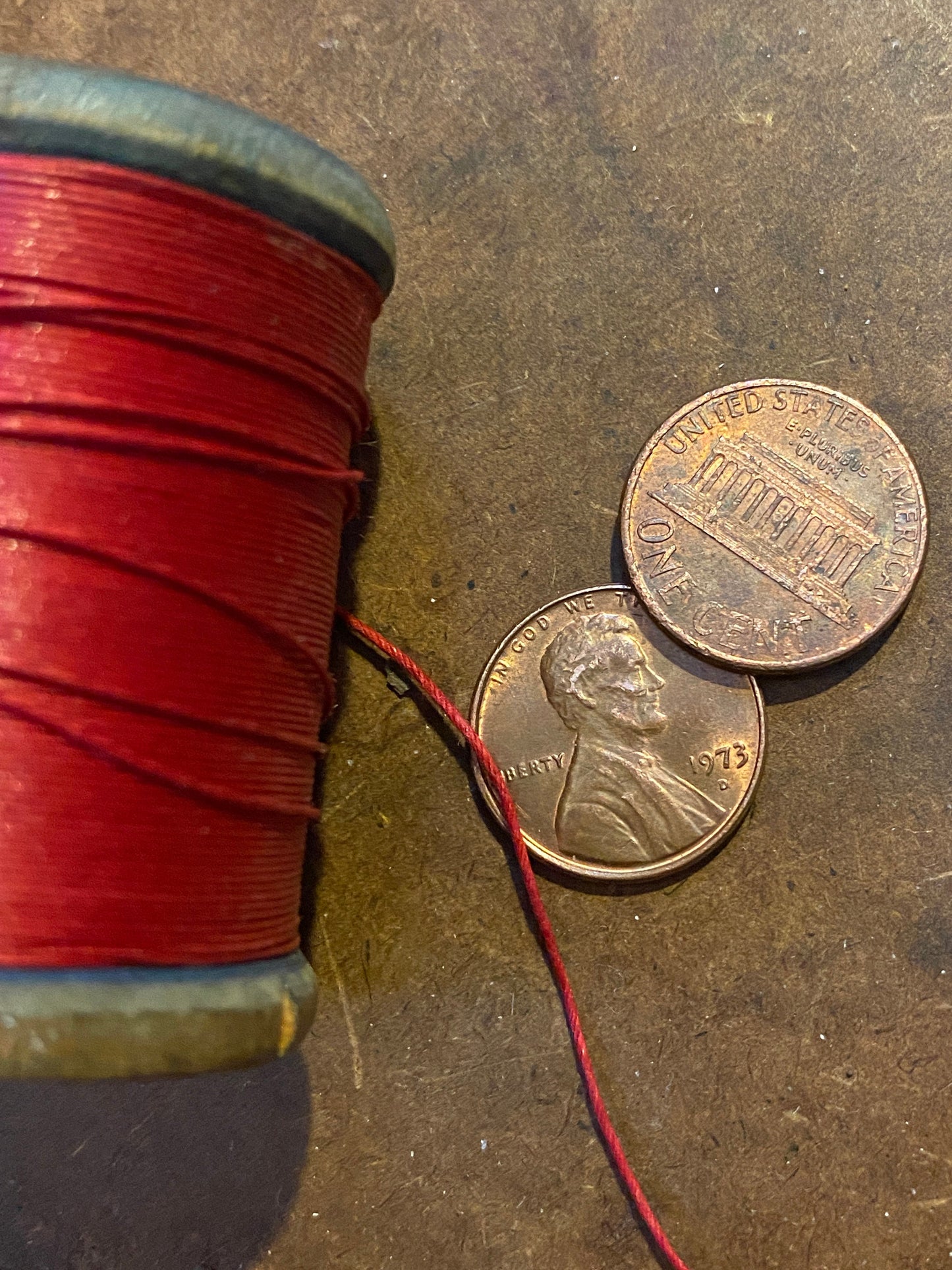 5 yards of heavy duty button and carpet utility thread / strong vintage cotton cord / repair, retie, reattach / durable sewing string