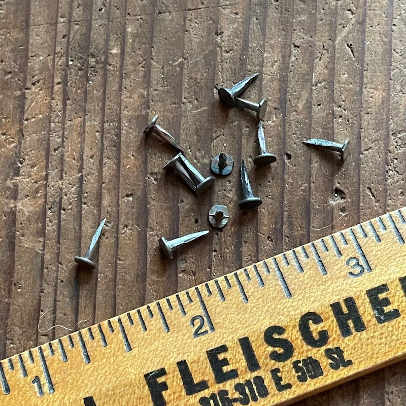 New old stock: 10 grams of steel cut tacks (choice of 1/4", 3/8", or 7/16")