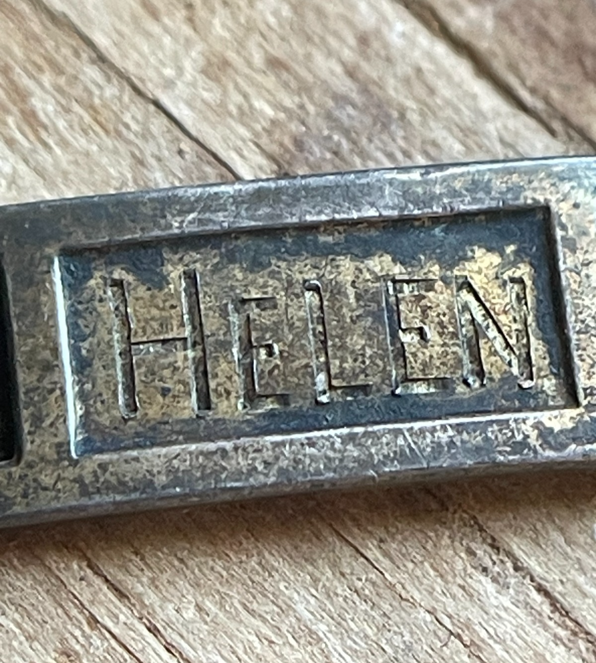 WWI AEF Sweetheart Bob-O-Link Bracelet Sterling JMF Co Original Ribbon Antique