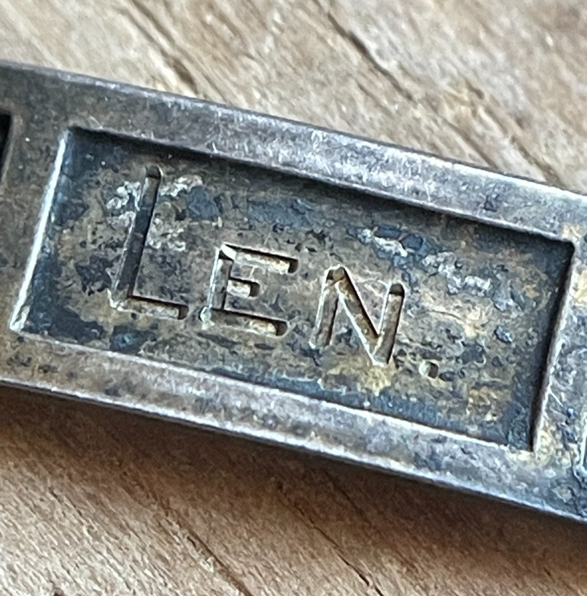 WWI AEF Sweetheart Bob-O-Link Bracelet Sterling JMF Co Original Ribbon Antique
