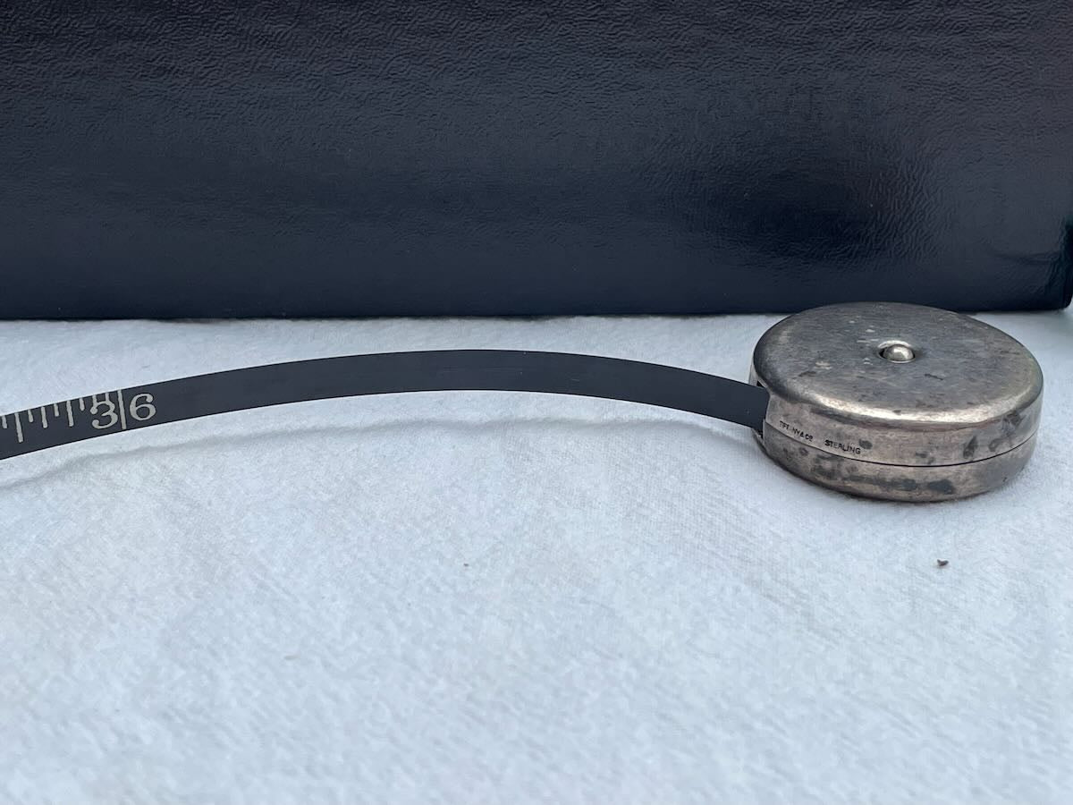 Tiffany & Co Sterling Silver Measuring Tape (Rare Lufkin collab)