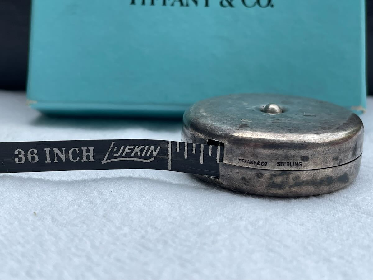 Tiffany & Co Sterling Silver Measuring Tape (Rare Lufkin collab)