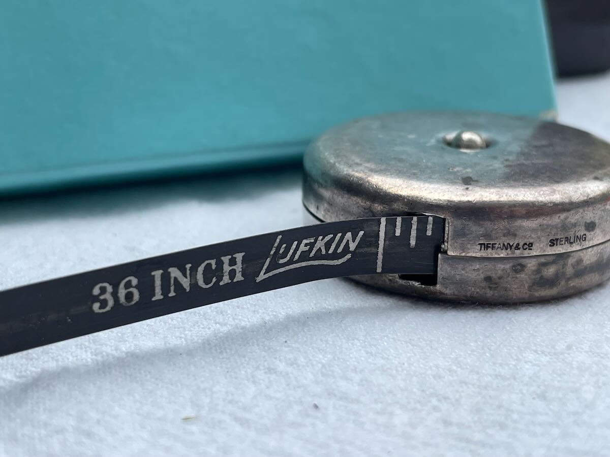 Tiffany & Co Sterling Silver Measuring Tape (Rare Lufkin collab)