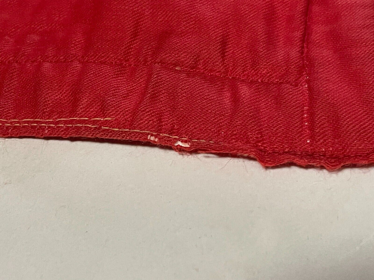 Masonic Knight Mason Regalia Apron Red Silk Trim Lambs Skin Leather Tr