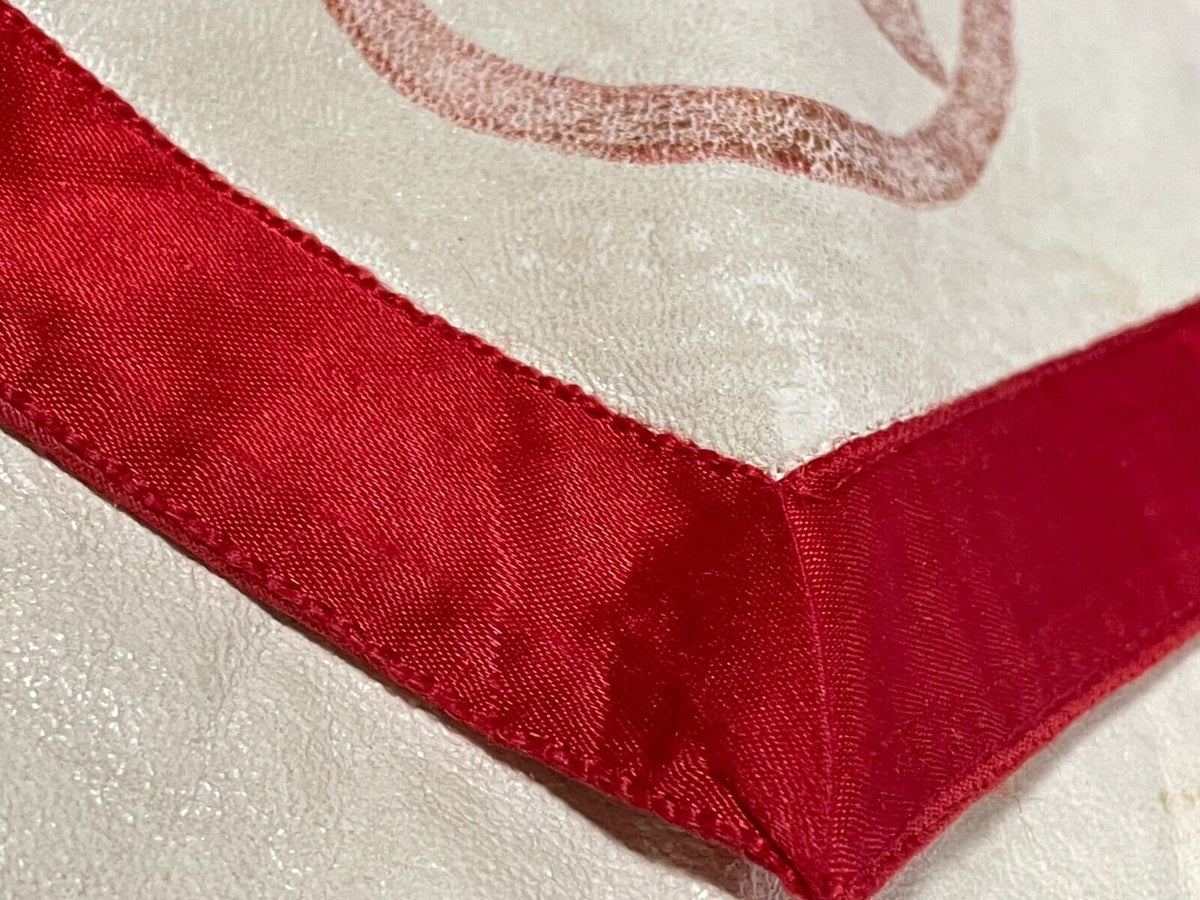 Masonic Knight Mason Regalia Apron Red Silk Trim Lambs Skin Leather Tr