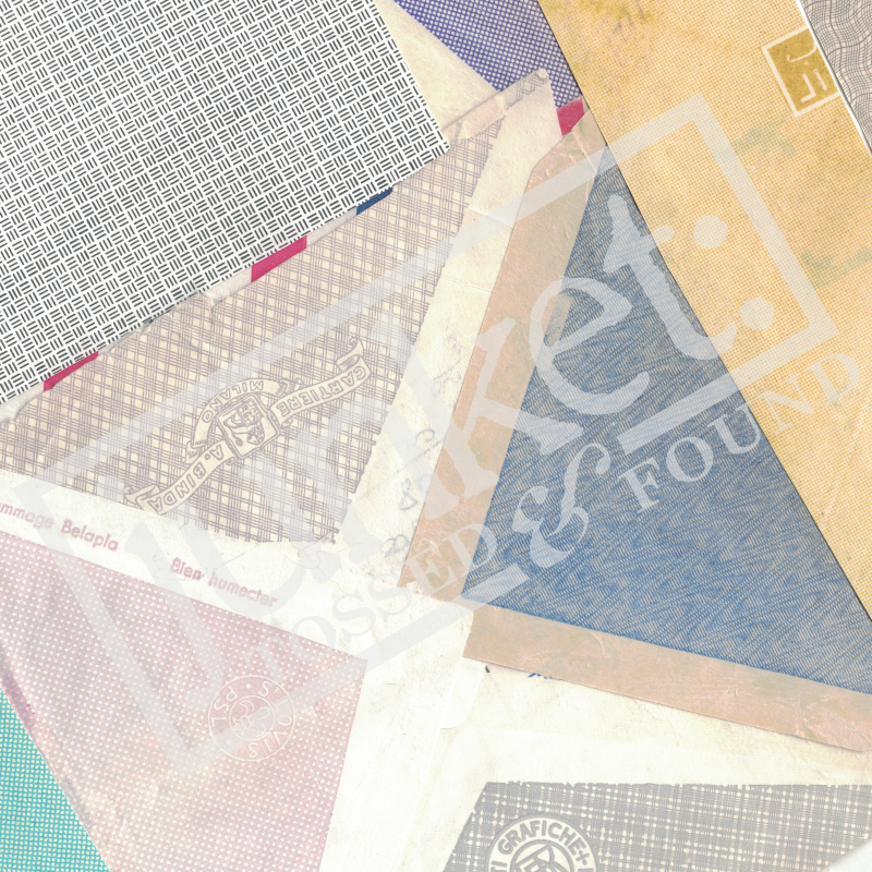 Digital download: vintage envelope security patterns / instant access, easy to print digital files for collage, crafting, props, design