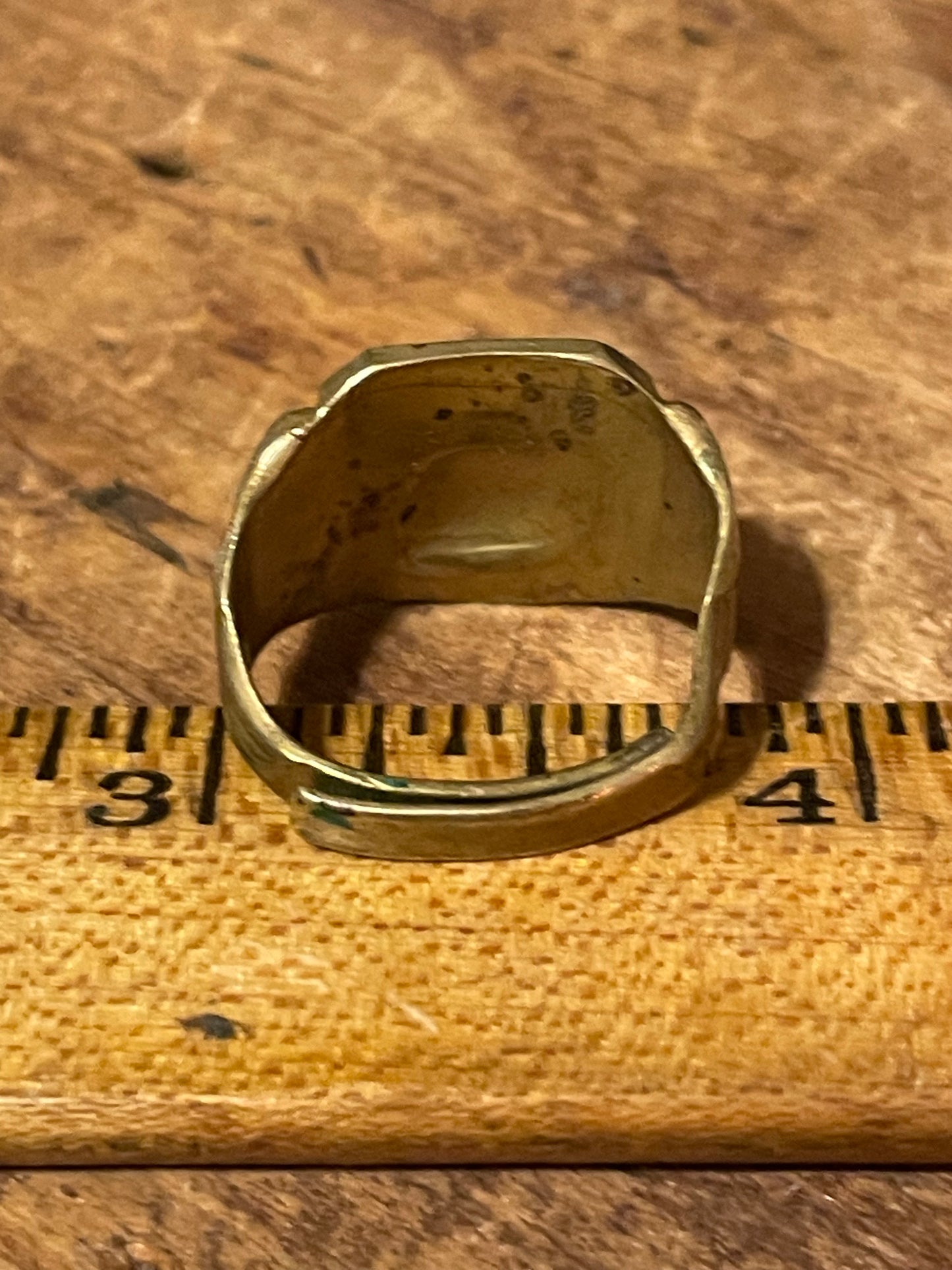 1935 Quaker Cereal Devil Dogs of the Air Bulldog Ring Initial N