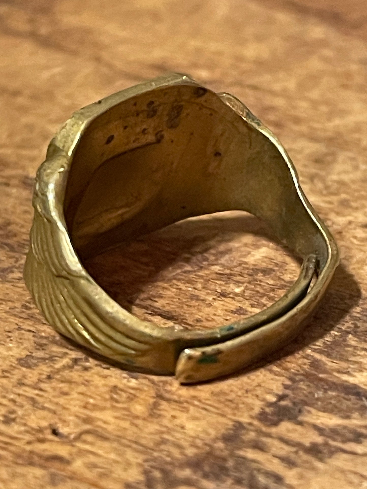 1935 Quaker Cereal Devil Dogs of the Air Bulldog Ring Initial N