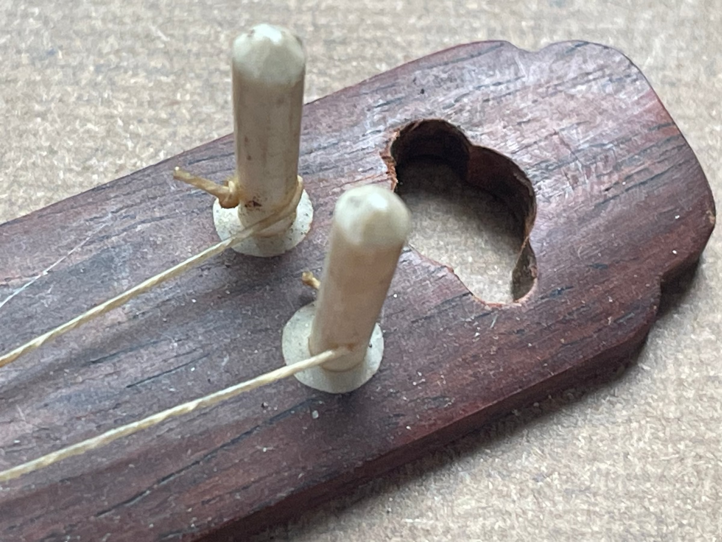 Vintage Japanese Miniature Sankyoku Instrument Set – Koto, Shamisen & Kokyū