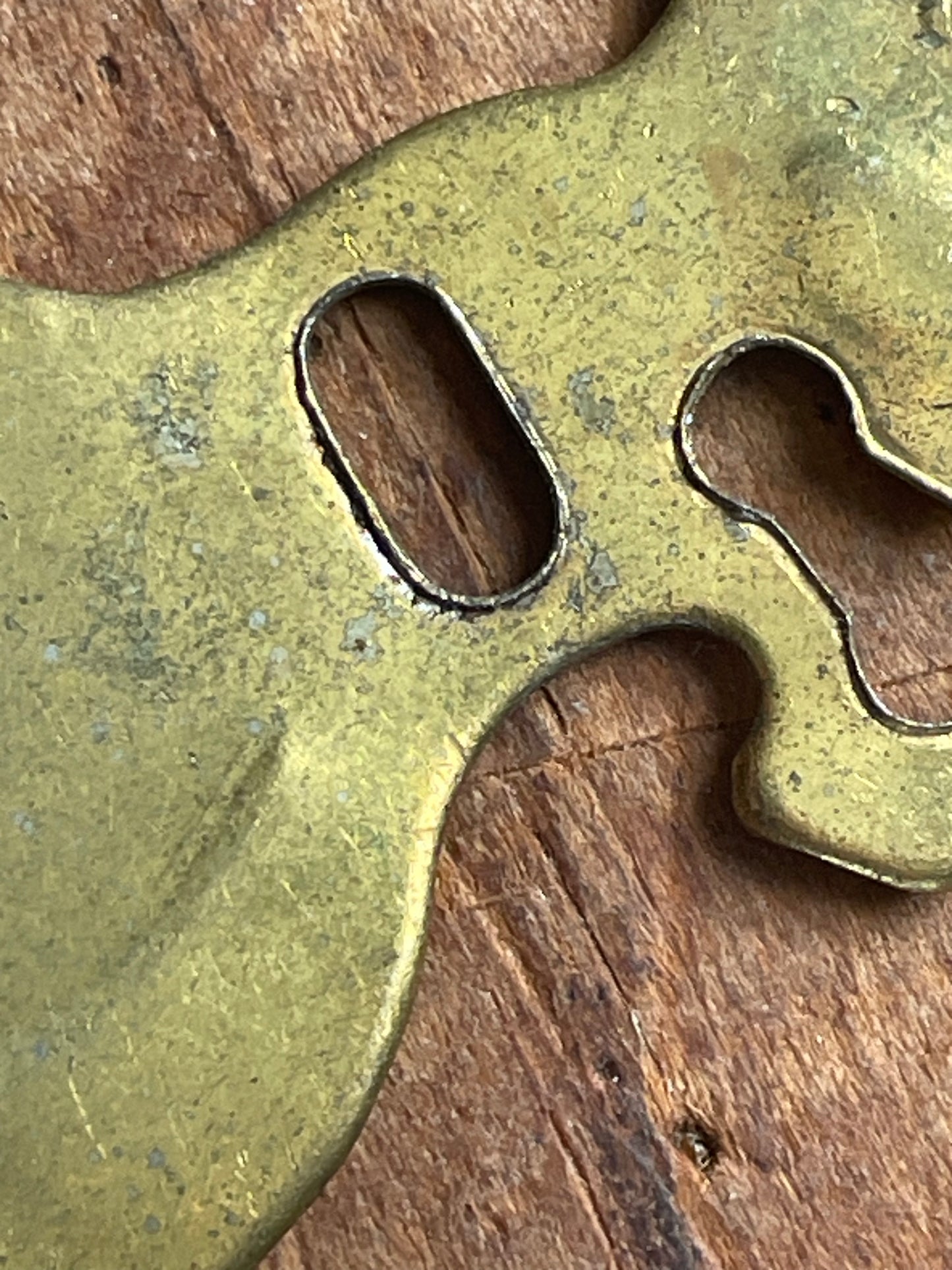 Vintage Gold-Tone Metal Terrier Dog Silhouette – Pierced & Engraved