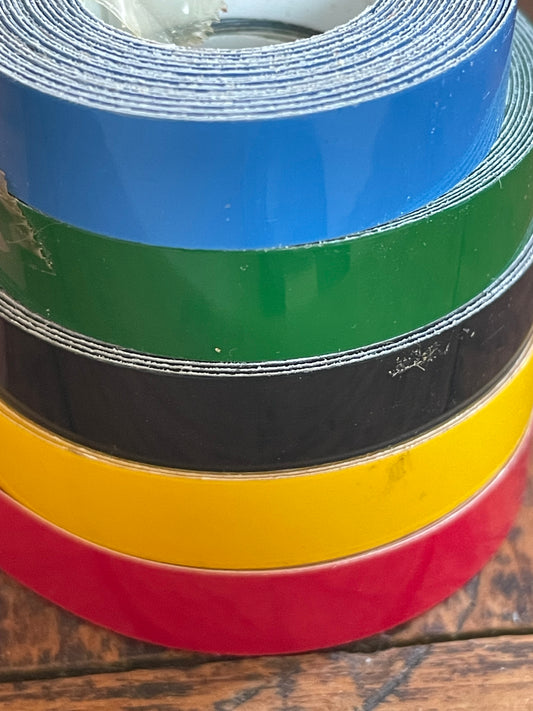 Vintage DYMO® 3/8" Embossing Tape | Label Maker Refill | Original & Compatible Old Stock | Choice of Color