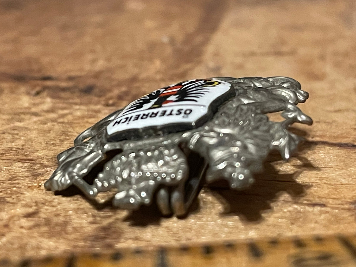 Vintage Austrian Salzburg & Österreich Souvenir Brooch Pair — Alpine Travel Pins