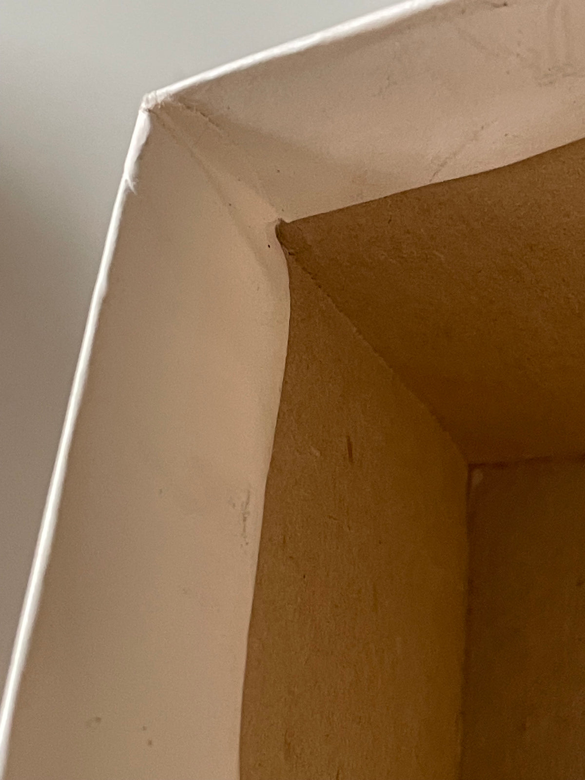 Vintage Geometric Paper-Covered Keepsake Box - Gifting Decorative Storage Presentation Box – Red, Blue & Cream + Cardboard