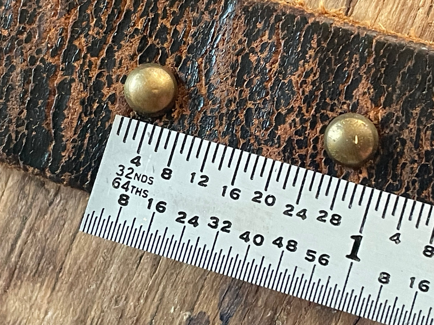 12 Antique Brass Upholstery Tacks 1/5" dome head diameter / 9/16" long • One Dozen Vintage Furniture Brads • Restoration H ardware