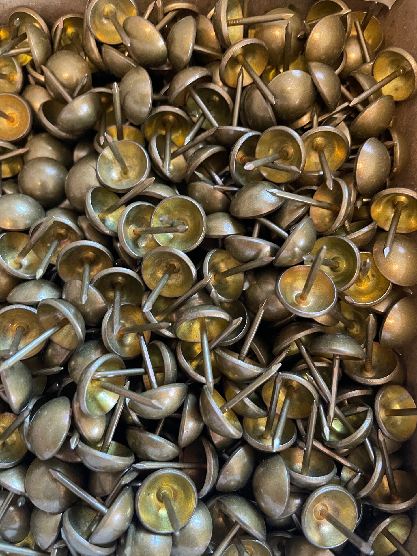 Vintage French Natural Upholstery Nails • Turner & Seymour • New Old Stock • Made in U.S.A.