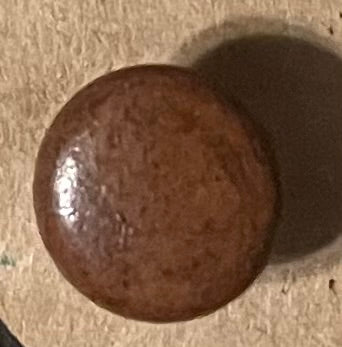 One Dozen Vivid Vintage Upholstery Tacks Leatherlike ("Leatherene") Finish • New Old Stock • Midcentury Industrial Supply
